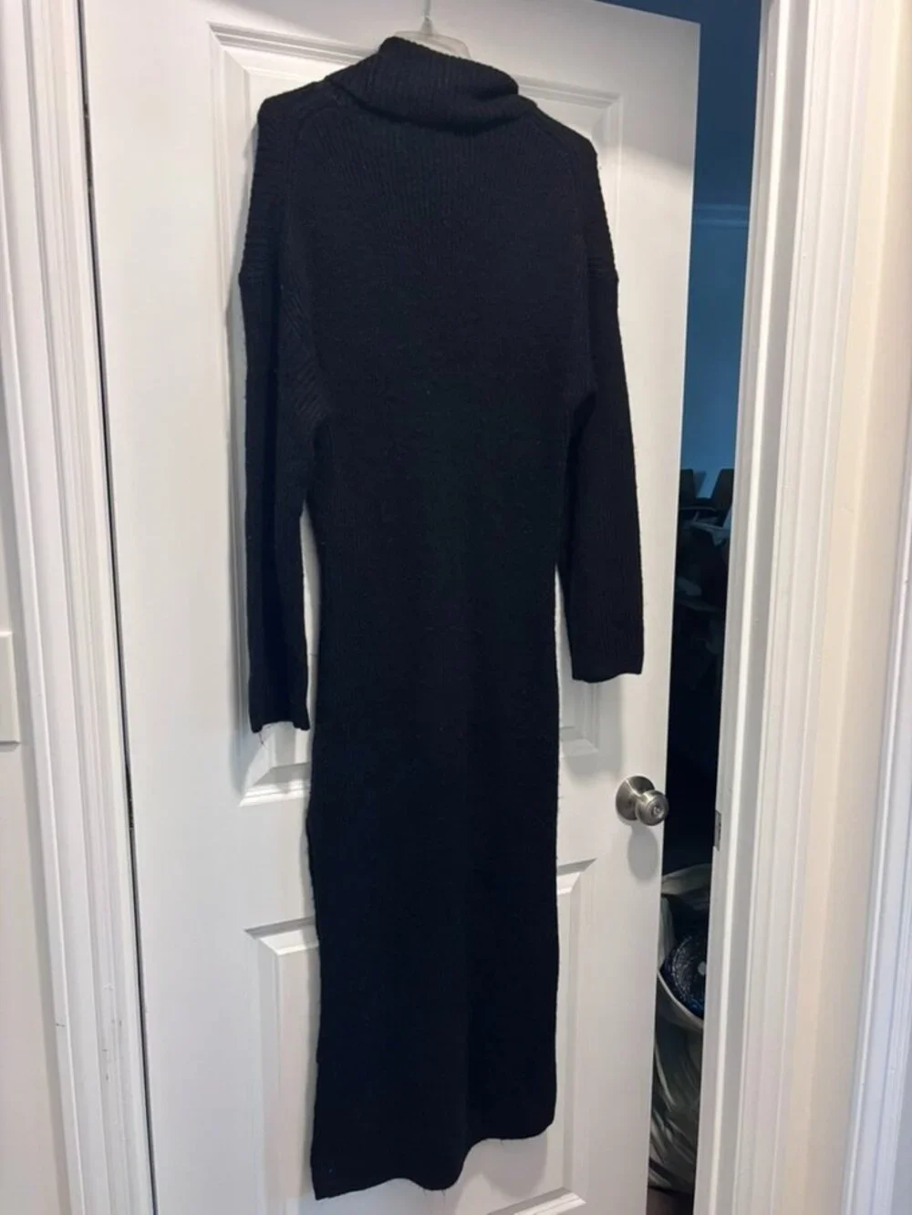 Abercrombie & Fitch Black Knit Turtleneck Sweater Dress